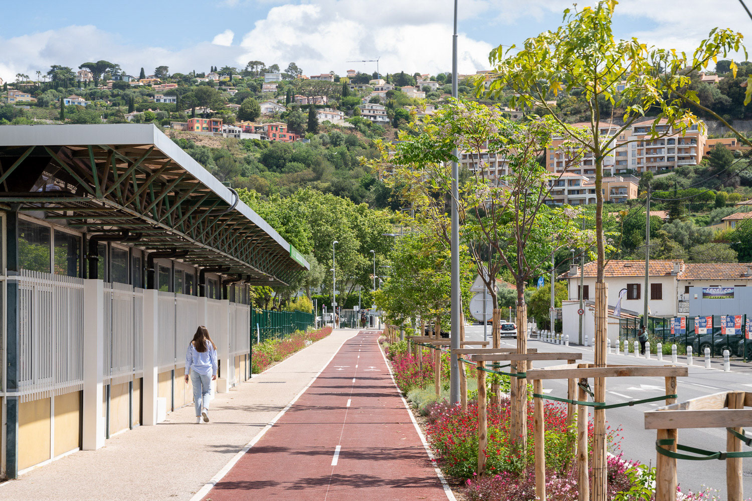 Pistes cyclables Grand Arénas Nice Méridia