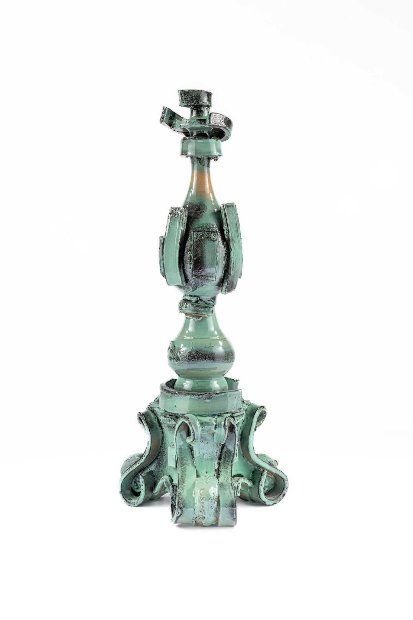 Celadon Candleholders