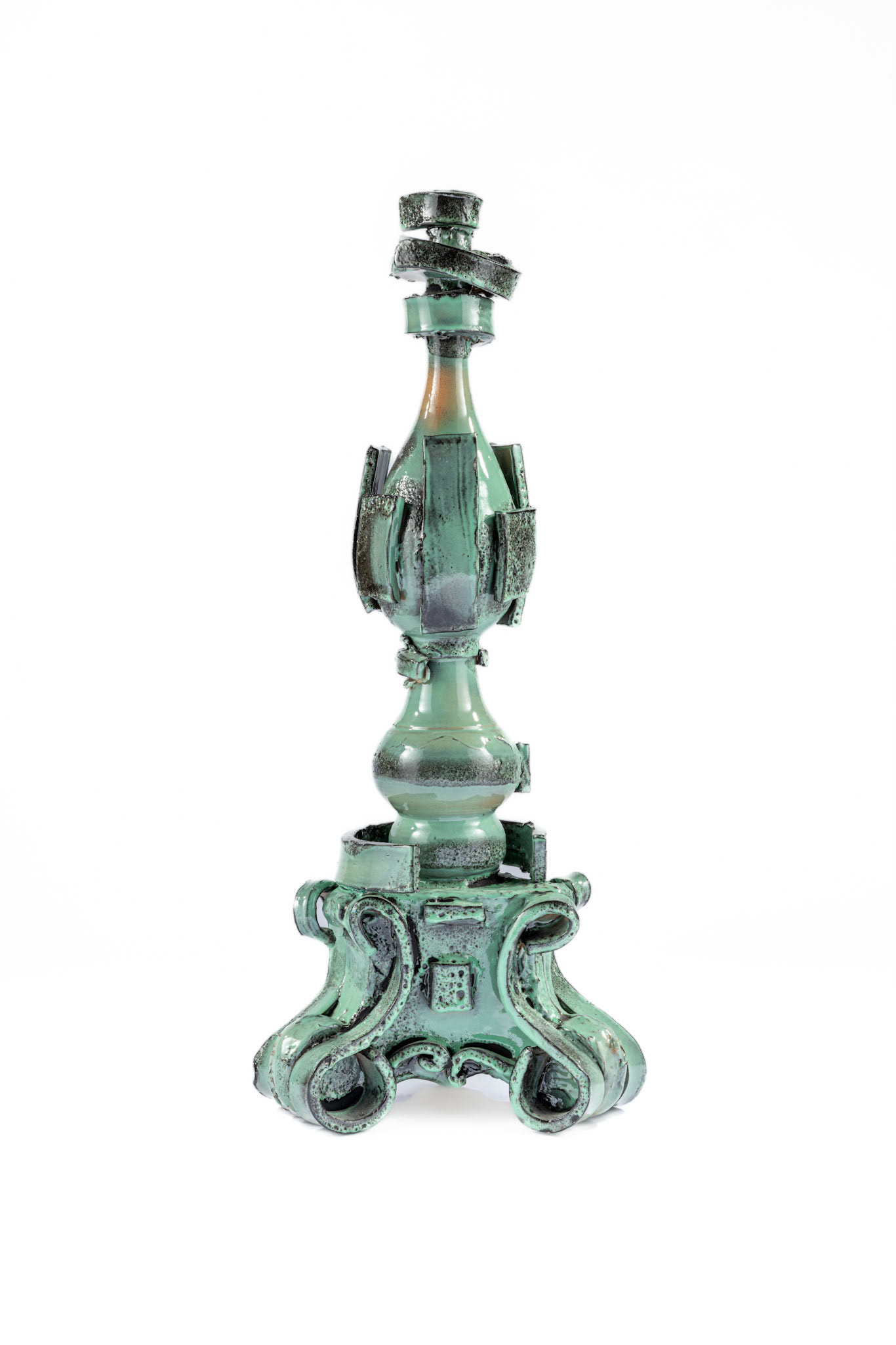 Celadon Candleholders