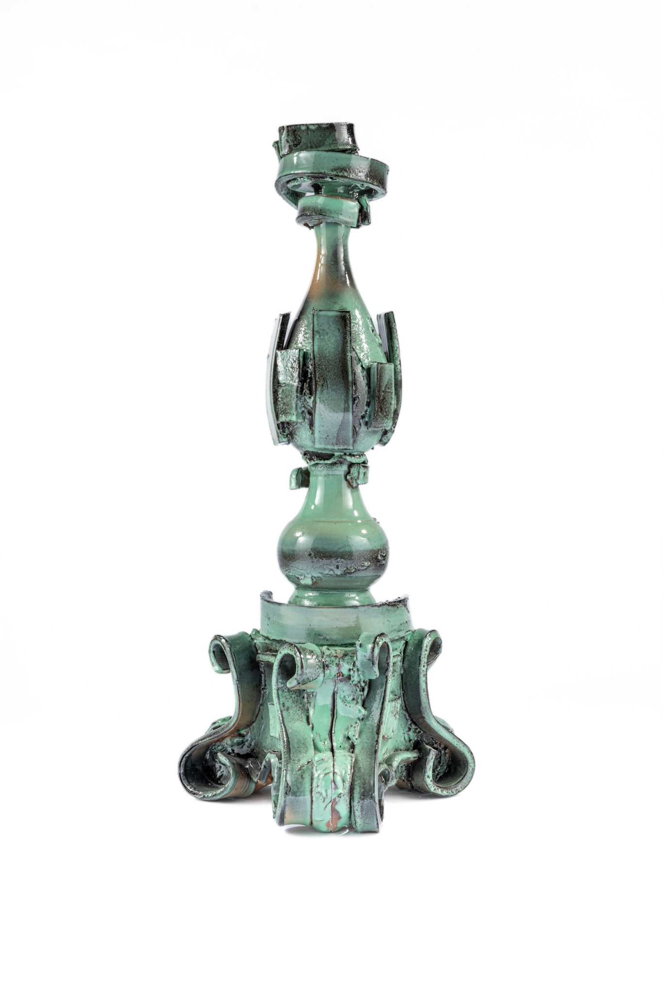 Celadon Candleholders