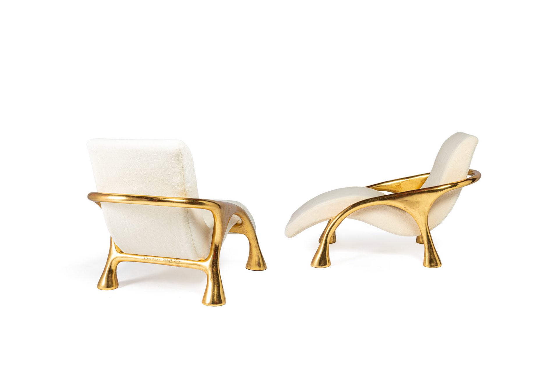 2 Yaka Gold Chairs