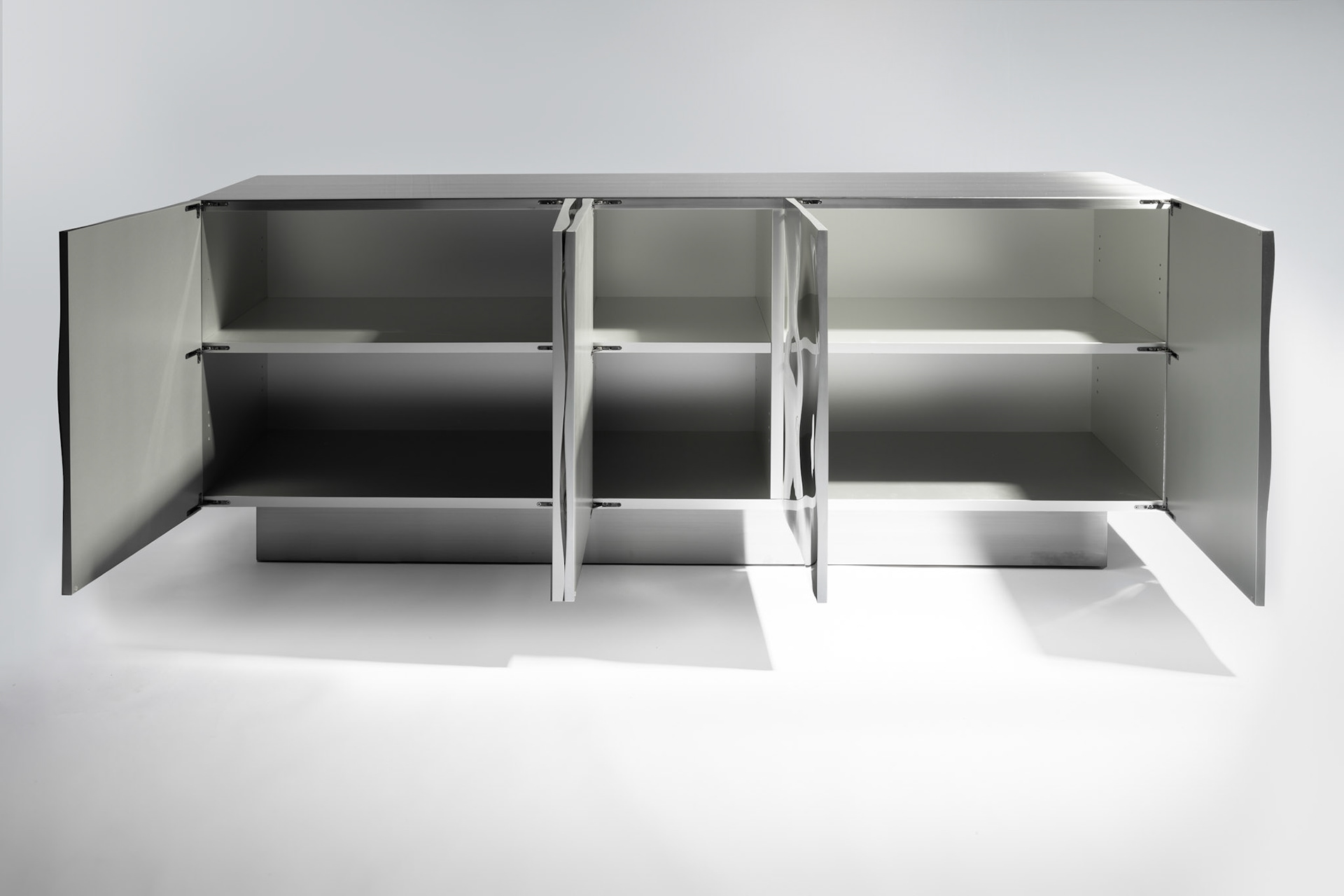 Mirror Polished 5 Doors Cabinet