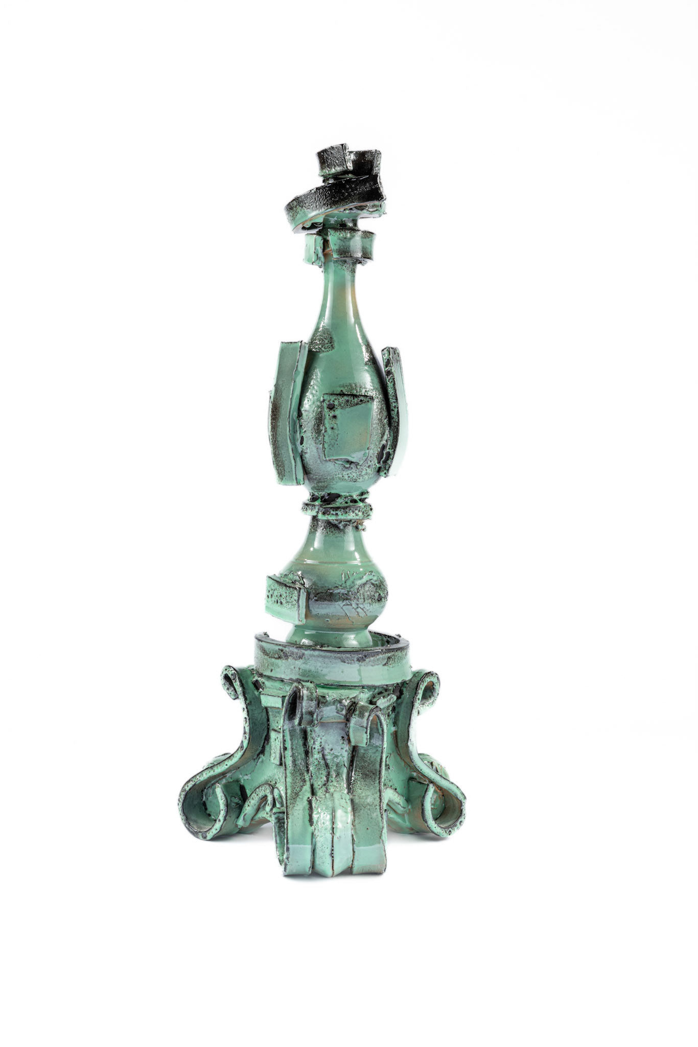 Celadon Candleholders