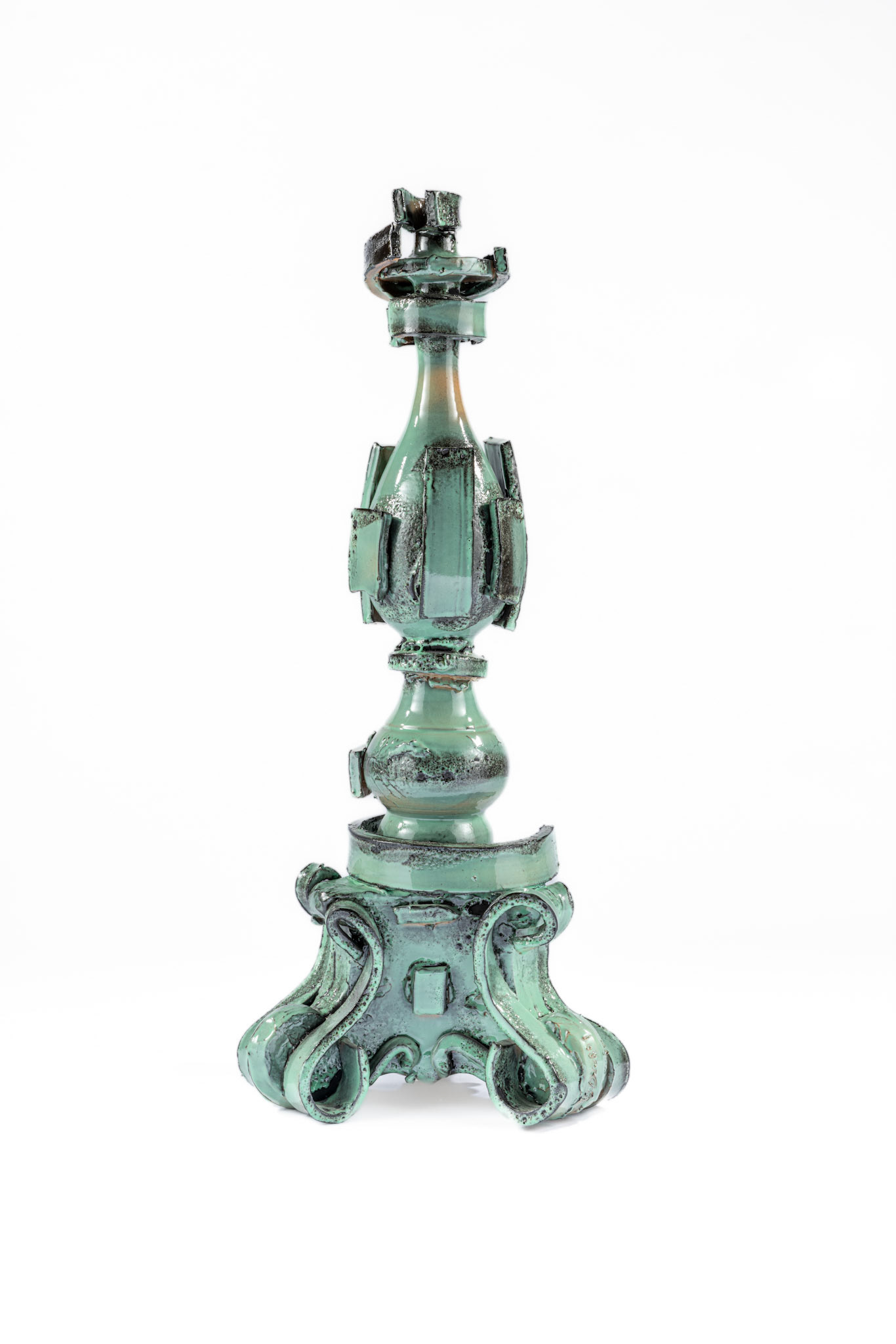 Celadon Candleholders