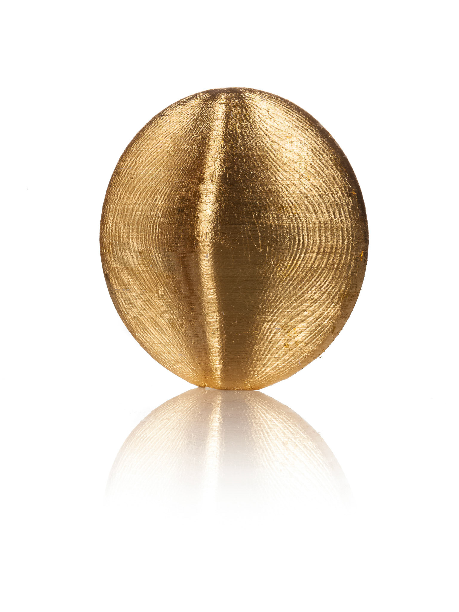 Octavio Amado • Cocoon, 3D print and gold leaf
