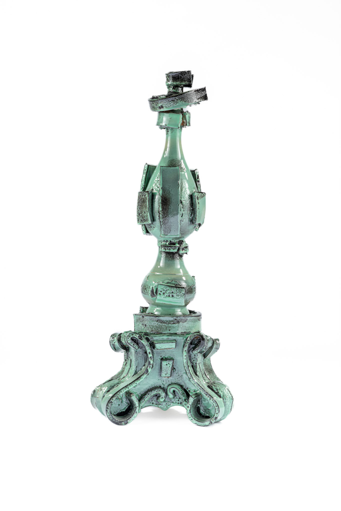 Celadon Candleholders