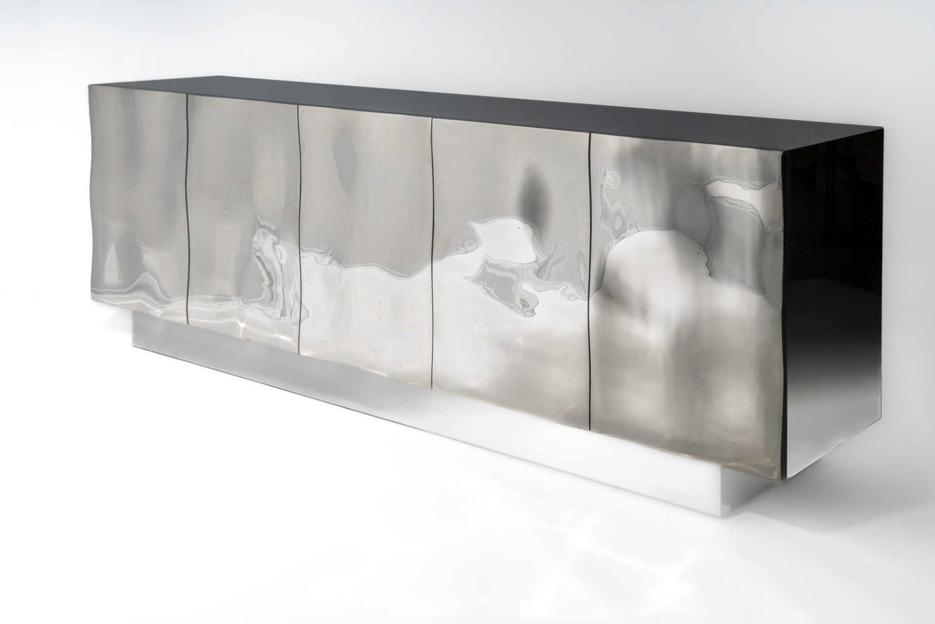 Mirror Polished 5 Doors Cabinet