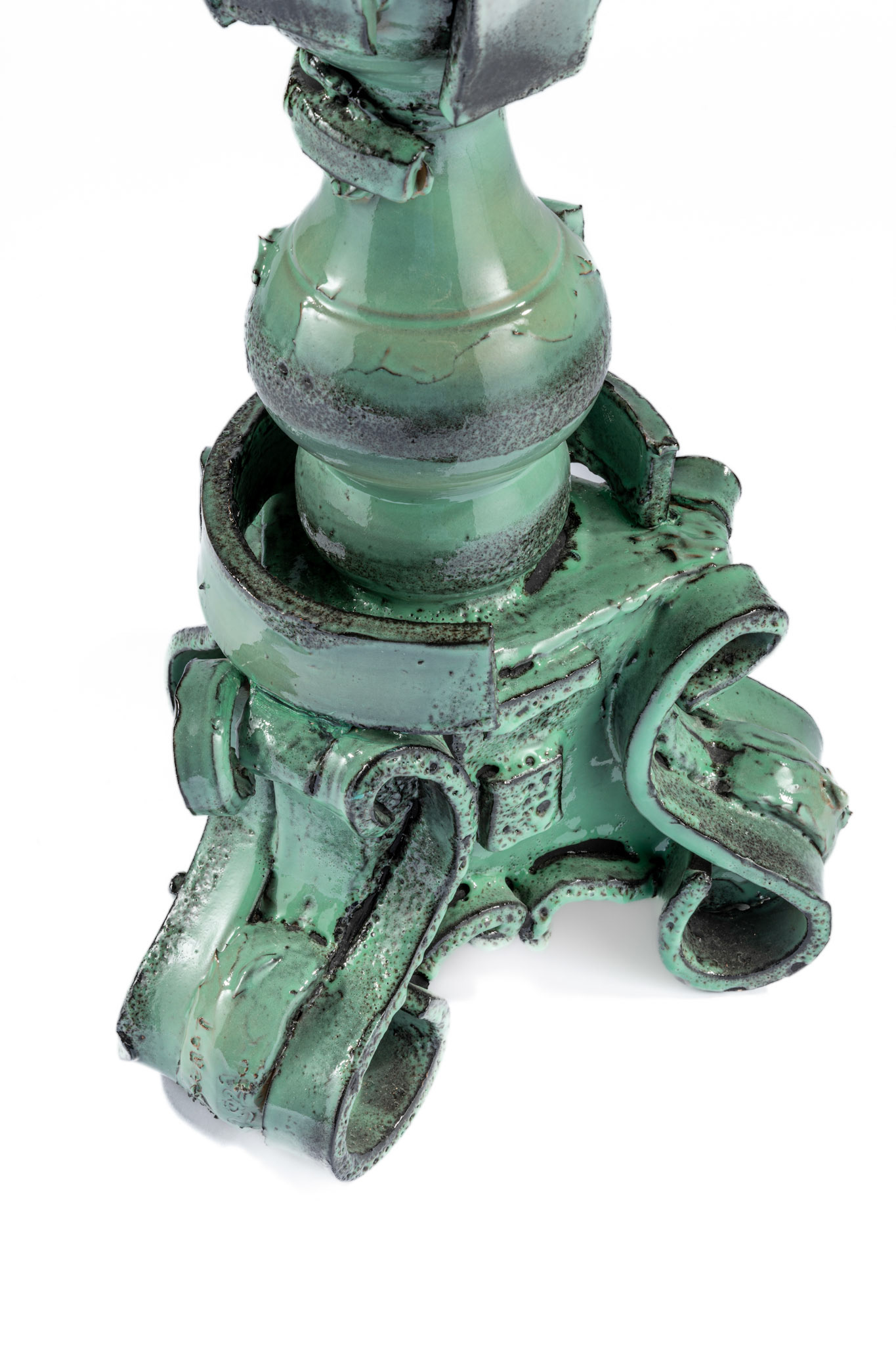 Celadon Candleholders