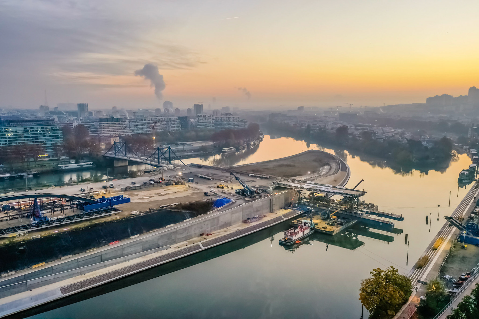 RCR Arquitectes / Ingerop / AEI  • Pont Seibert, Ile Seguin, Boulogne-Billancourt