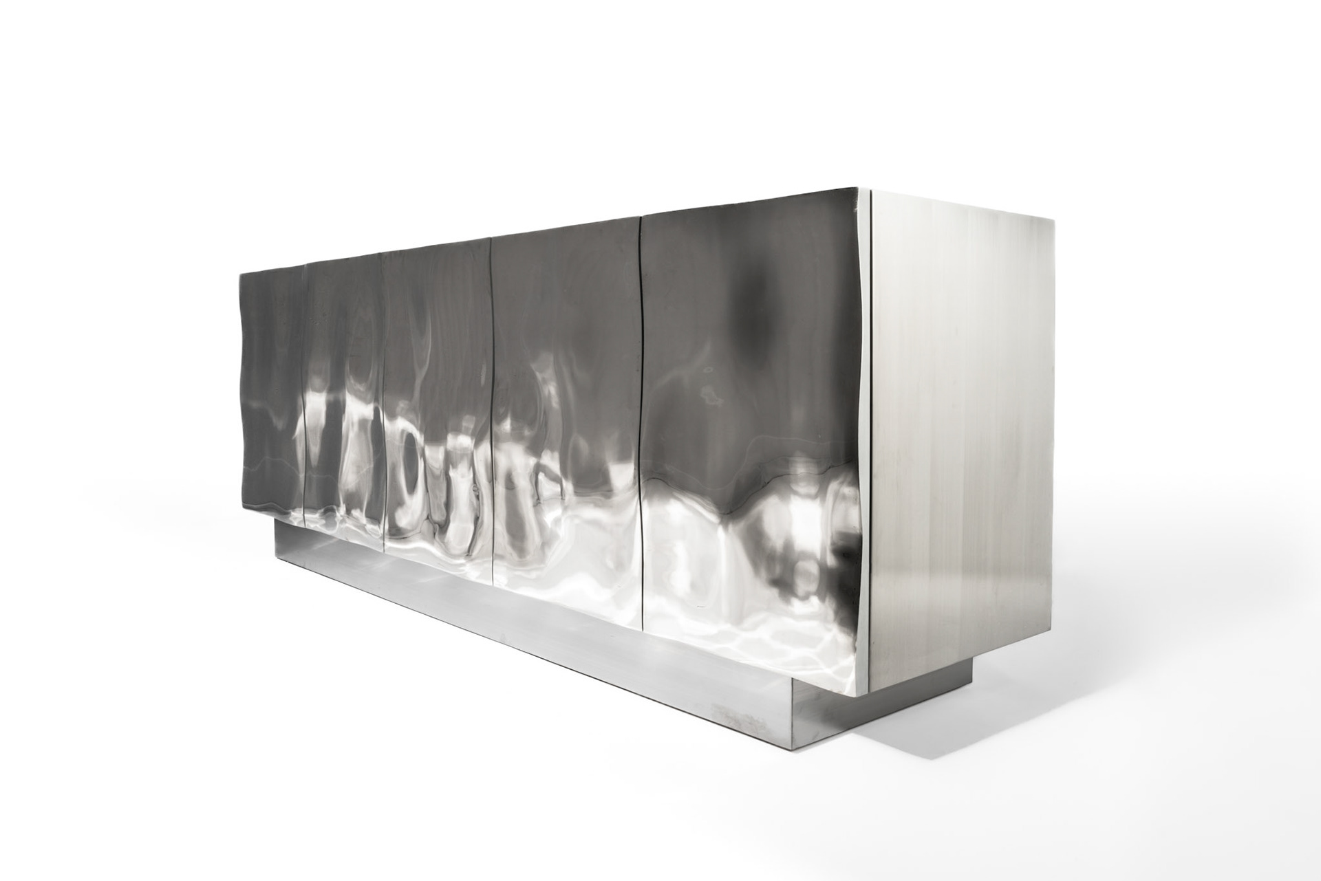 Mirror Polished 5 Doors Cabinet