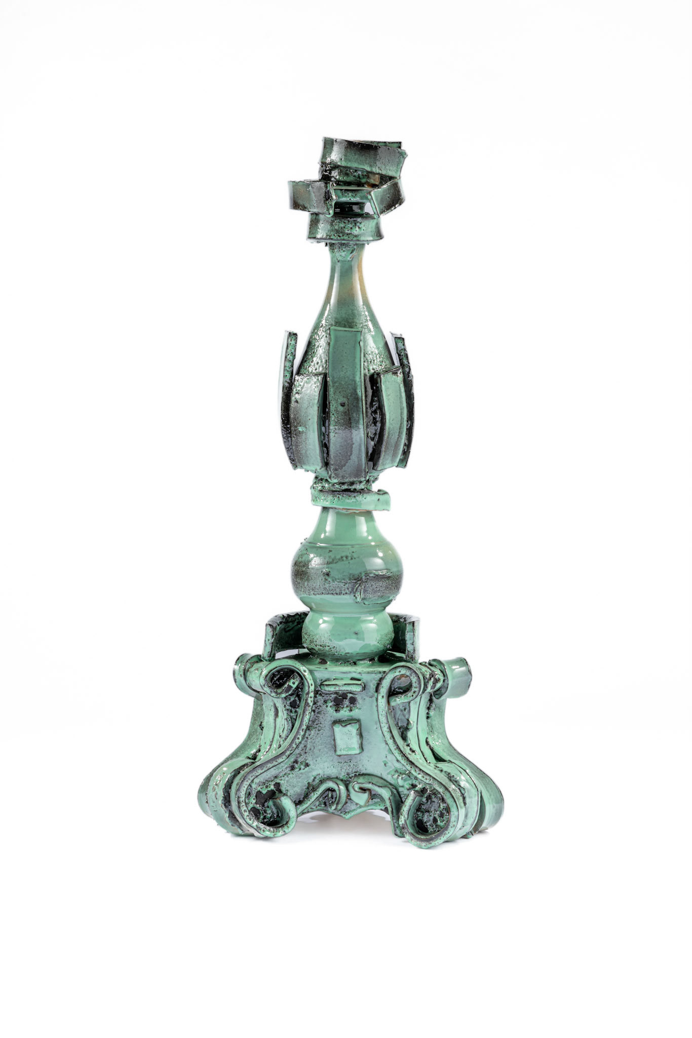 Celadon Candleholders