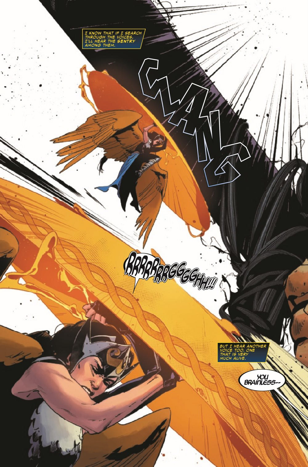 Return of the valkyries, written by Torunn Gronbekk, Jason Aaron, colors by Tamra Bonvillain, 2021