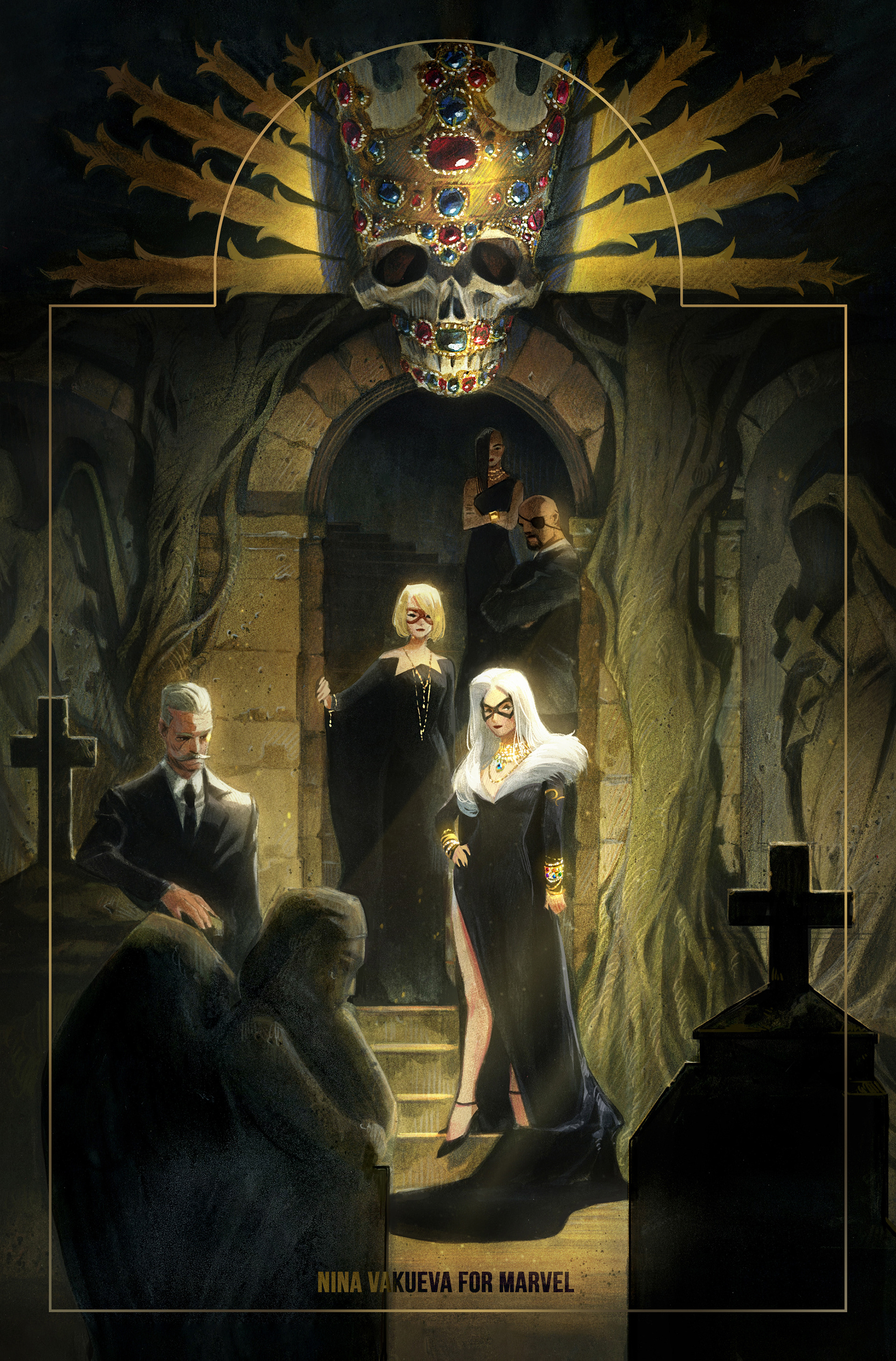 Black Cat "Things to come" illustration, 2020