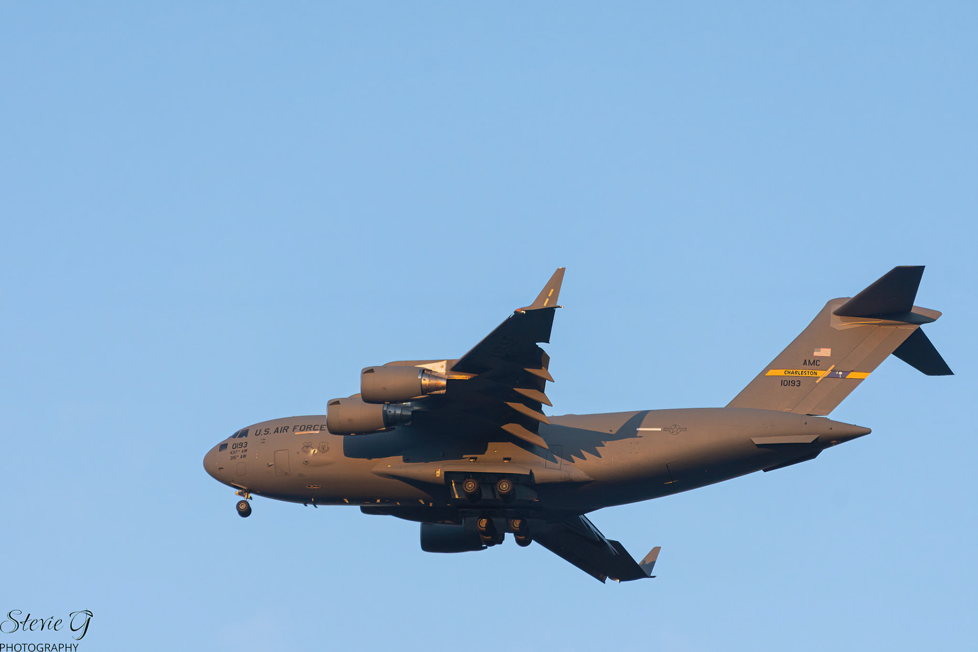 C17 from joint Base Charleston, South Carolina