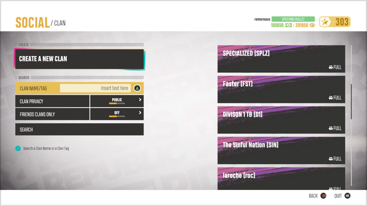 Clan main page - Integration