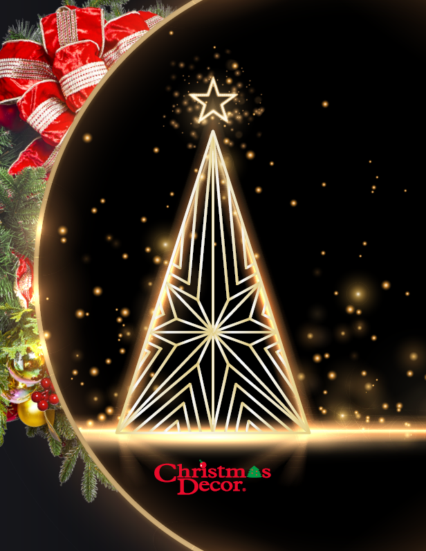 Festive Christmas cover featuring twinkling holiday lights, a beautifully decorated Christmas tree with ornaments and ribbons, and a cozy winter setting in traditional red, green, and gold tones.