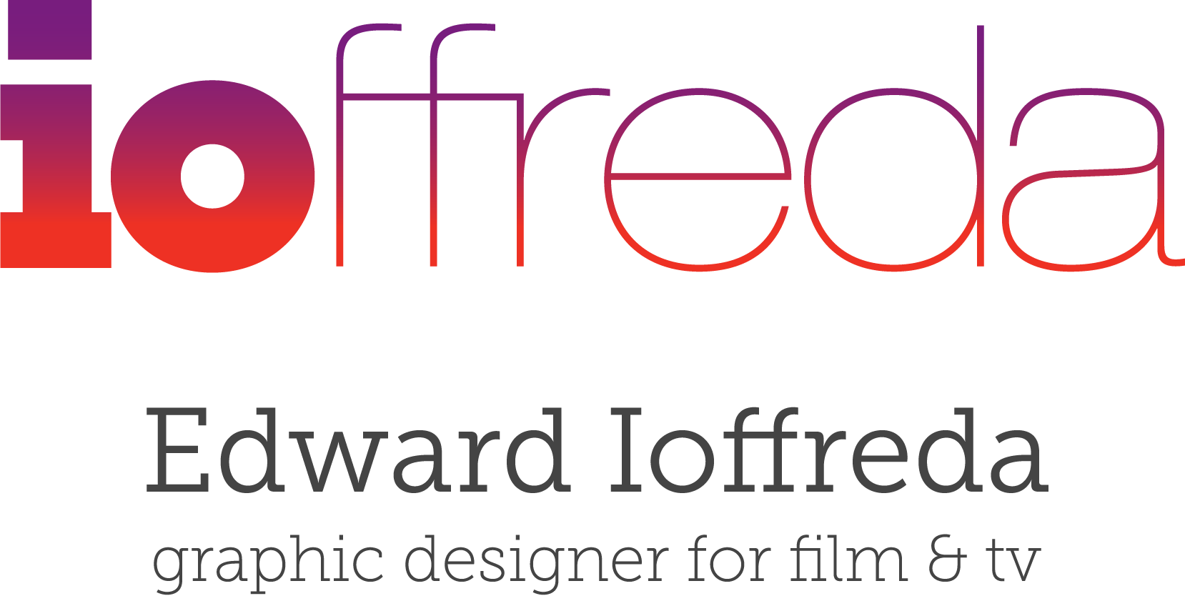 Edward Ioffreda, Graphic Designer for Film & TV