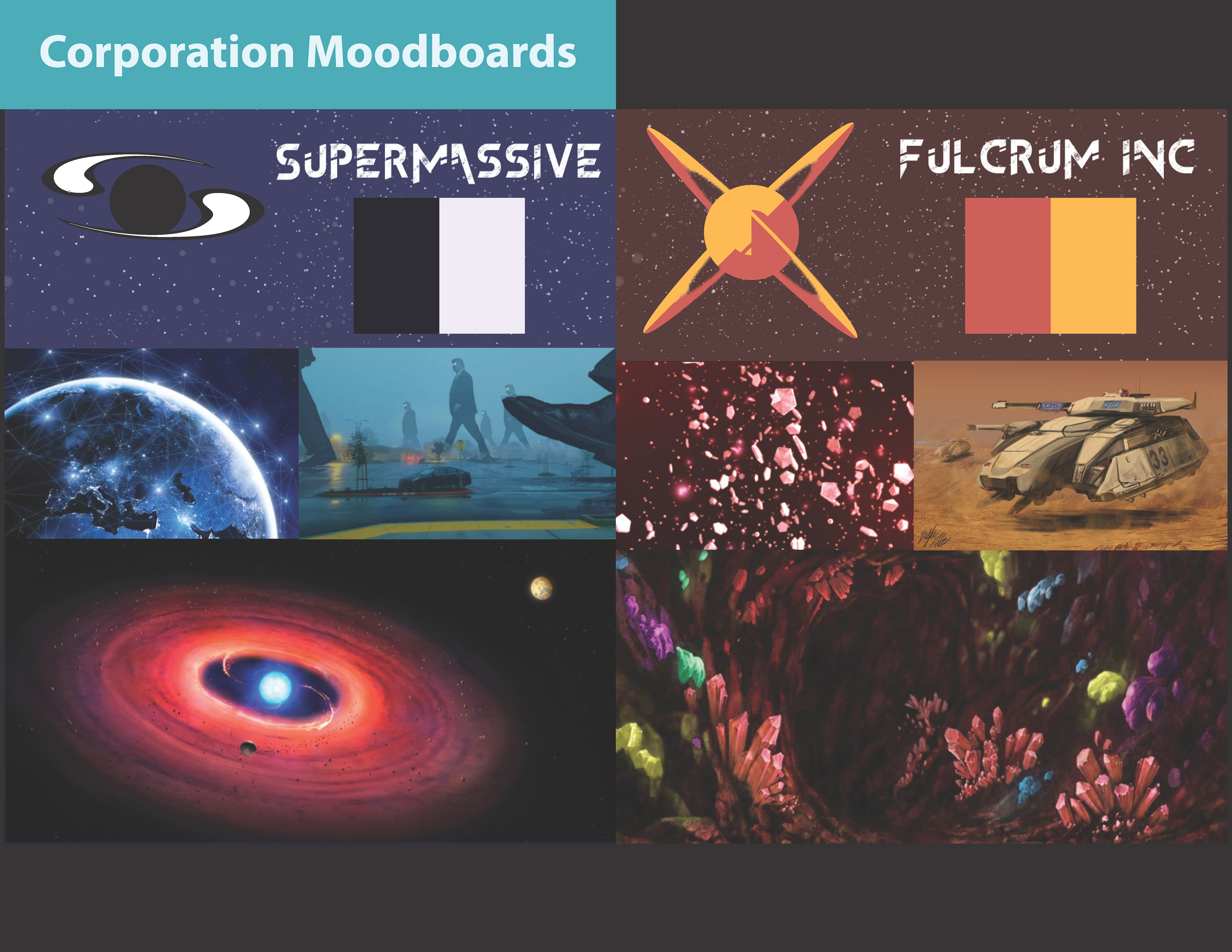 Company design for Supermassive & Fulcrum Inc.
