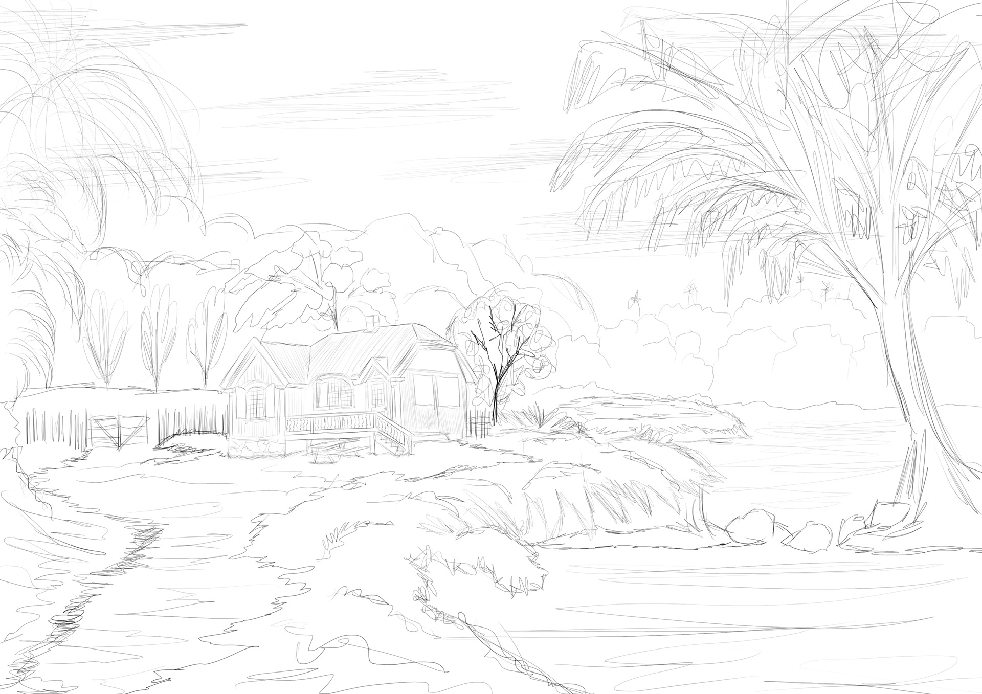 Criação de outra paisagem com o aprendizado.