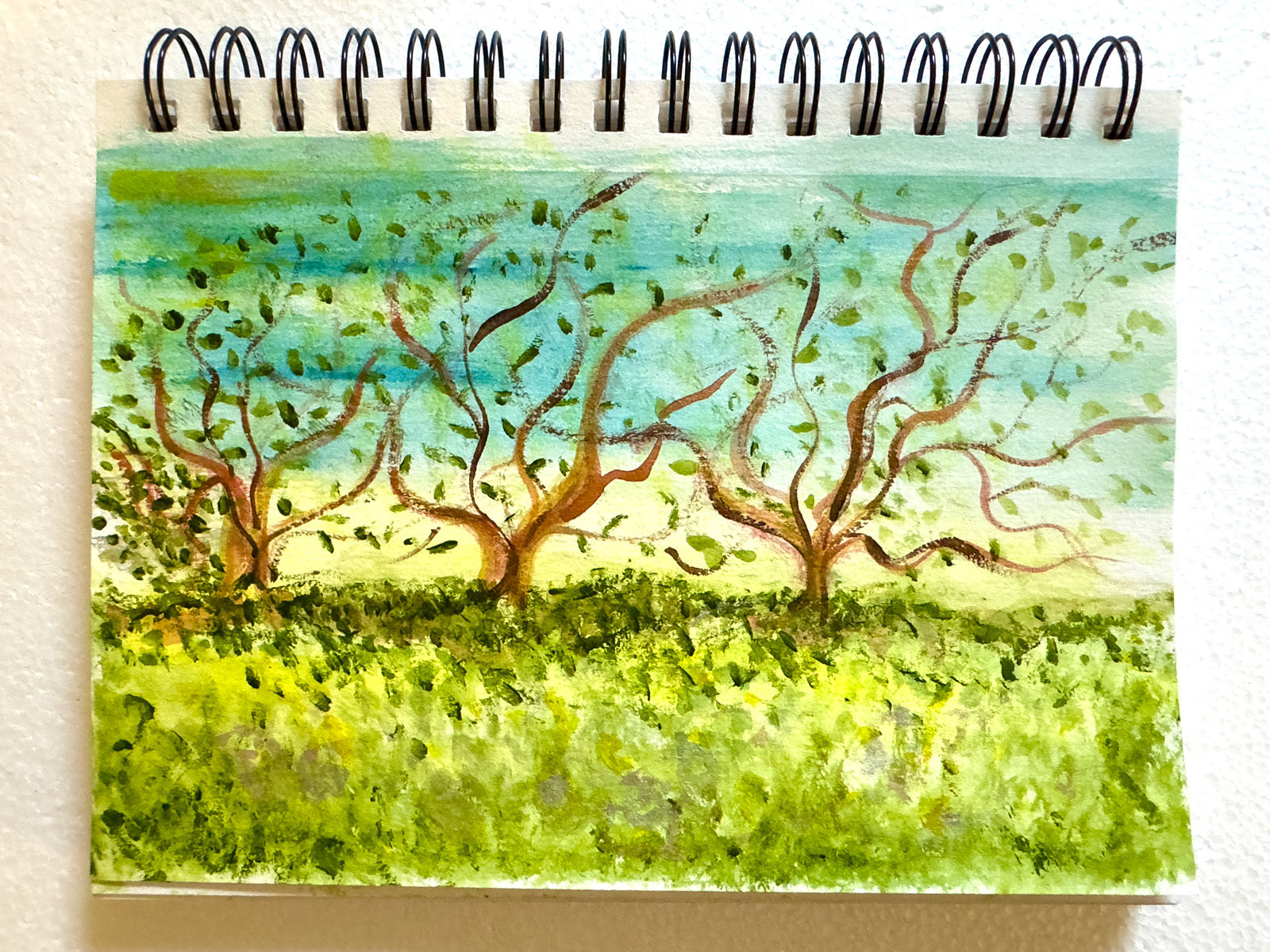 Watercolor of Trees