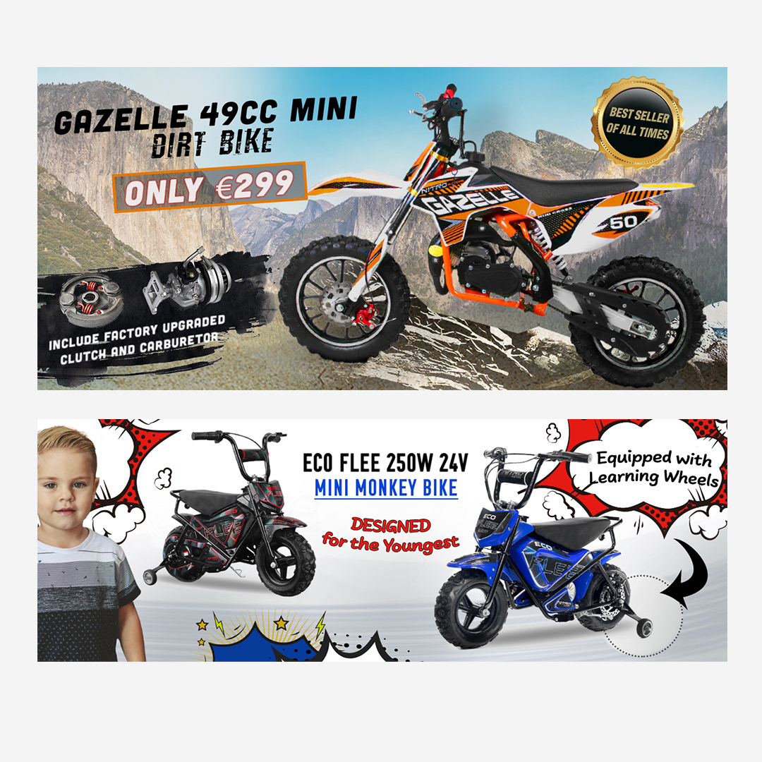 Slidery sklepu dla Minibikes Store