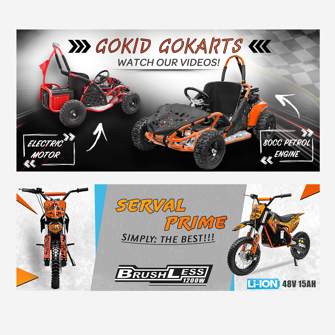 Slidery sklepu dla Minibikes Store