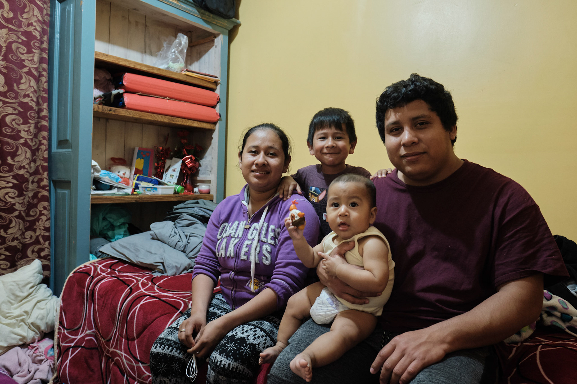 Portrait of the Ramos family in their home in Los Angeles, CALIF on March 13, 2019.