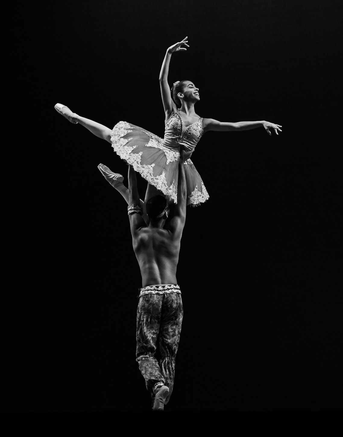 Ballet dancers perform a piece during Spotlight Indy, a benefit for The AIDS Fund, programmed by The Health Foundation of Greater Indianapolis at the Clowes Memorial Hall on the Butler University campus in Indianapolis, April 24, 2017.