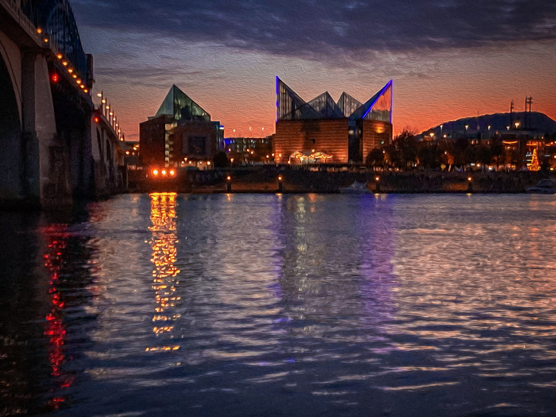 Sunset on the Tennessee River