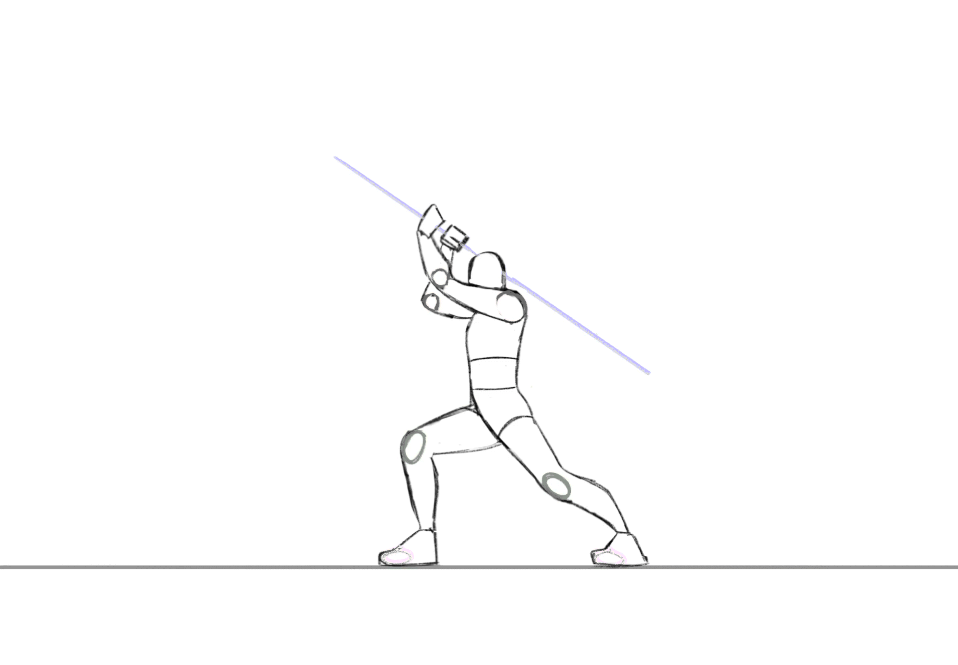 Sword Swipe Animation - Done in Procreate