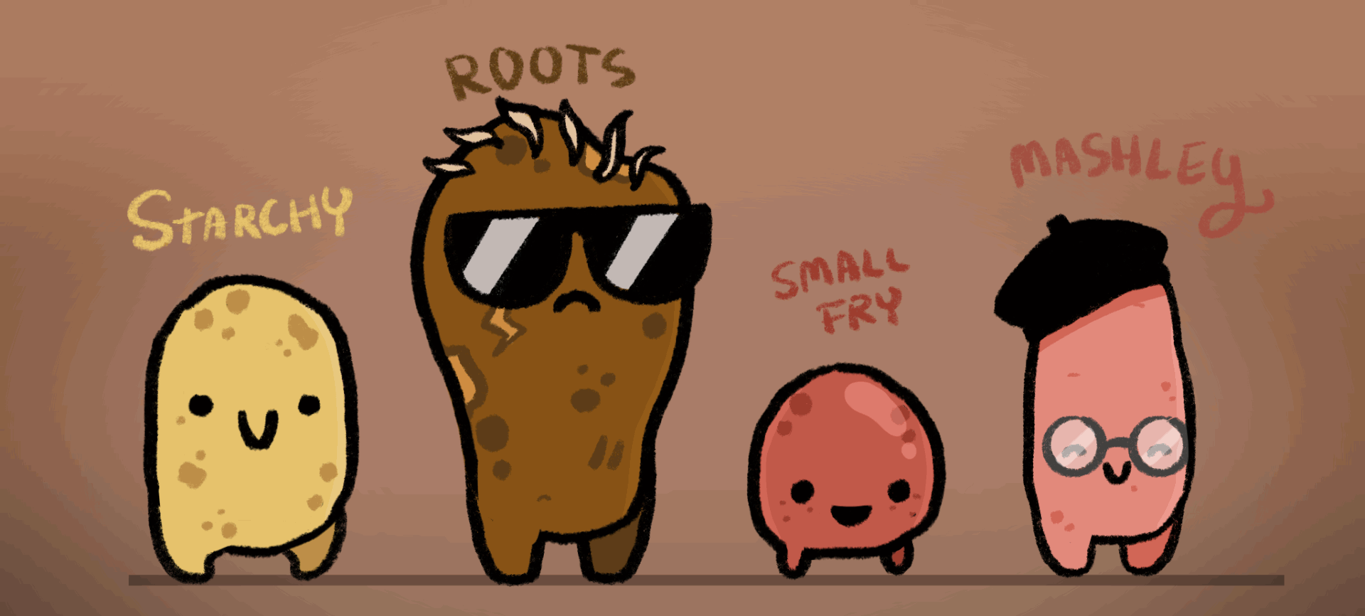 The Spud Team - Done in Procreate