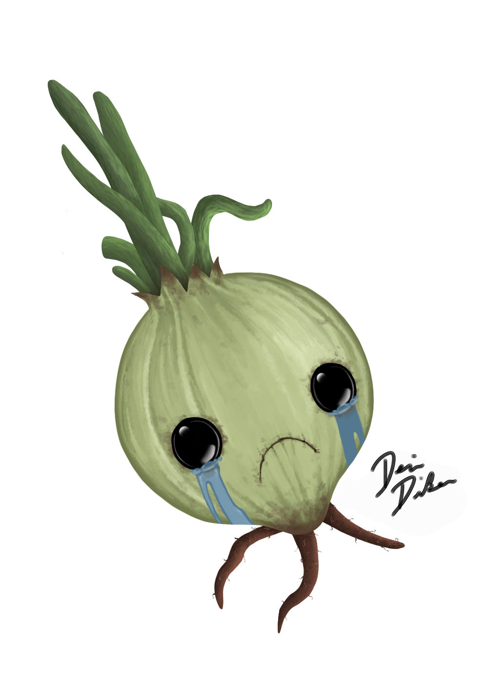 Sad Onion - Done in Procreate