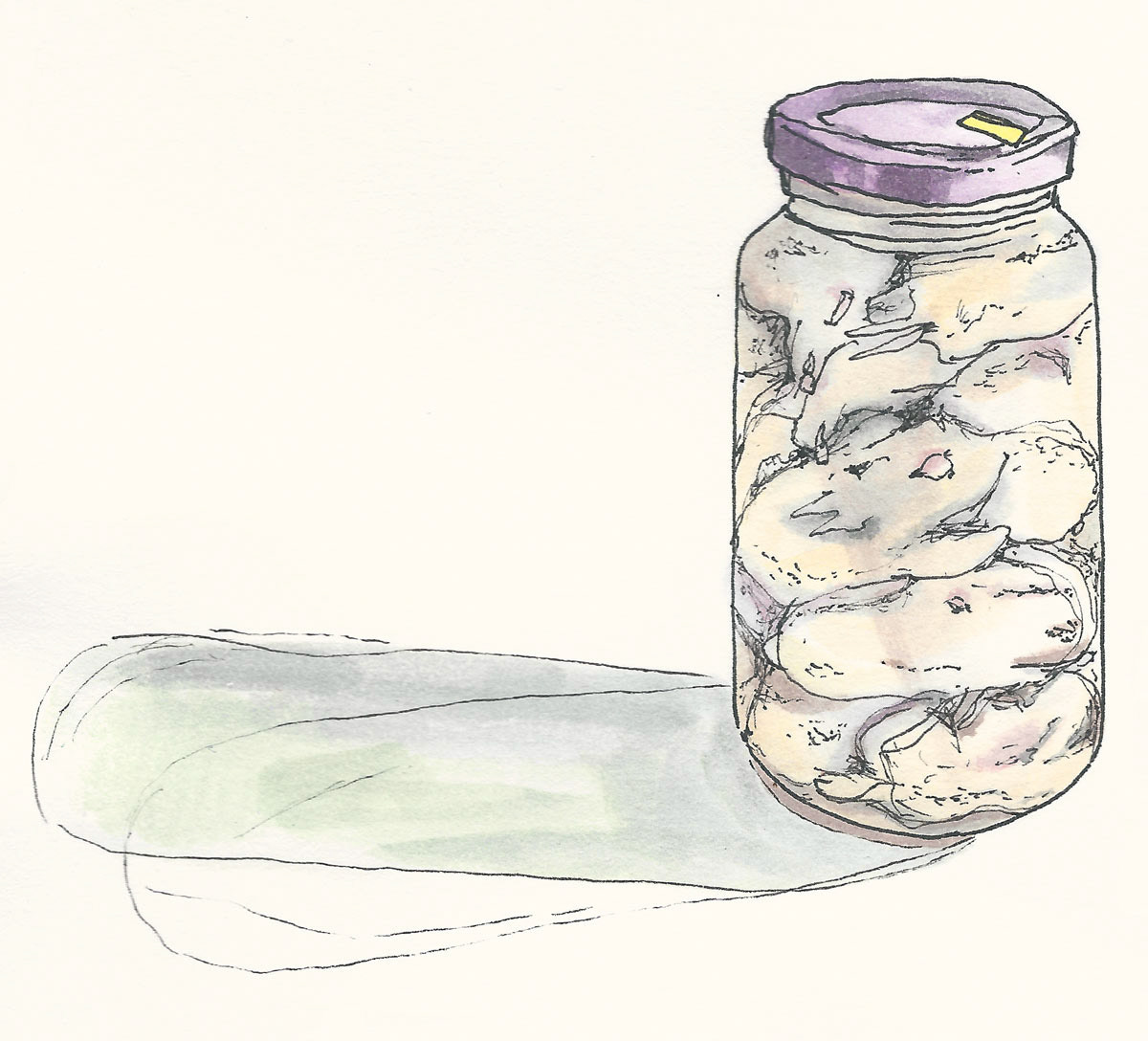 Eingelegte Rotkehlchen