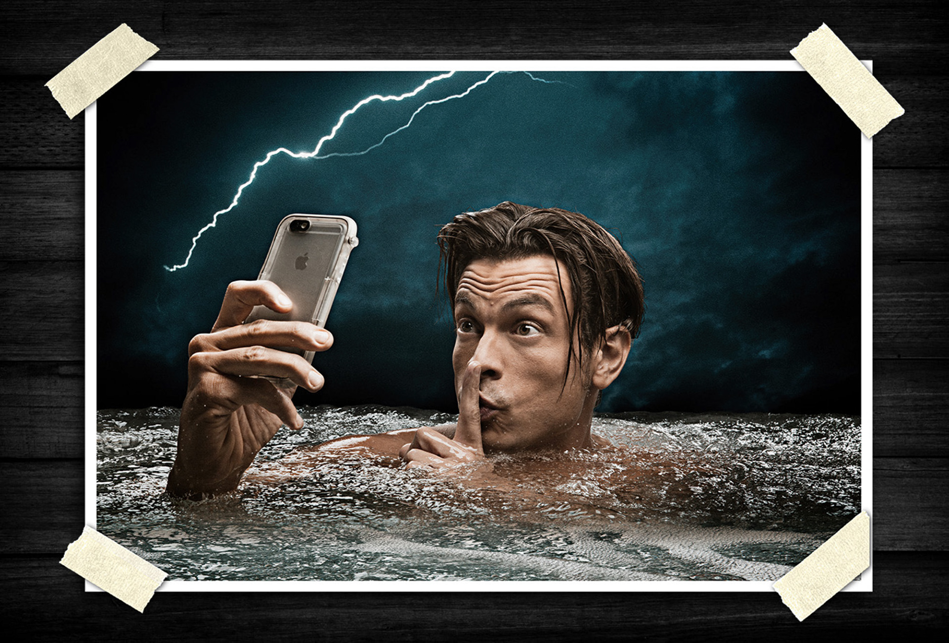 Conceptual advertising imagery using dramatic environments to reinforce durability, reliability, and visual storytelling.
