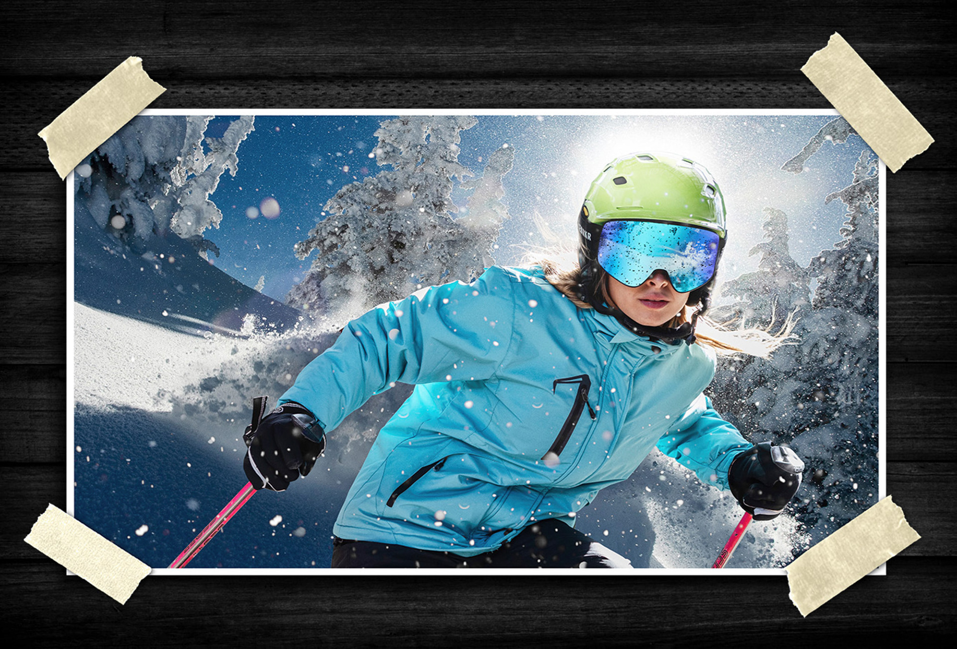 High-energy action photography capturing motion and environmental impact.
