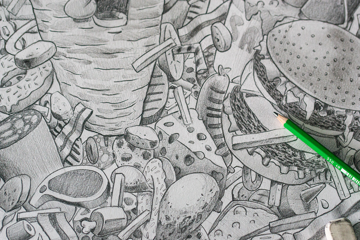 détails de l'illustration le gras c'est la vie