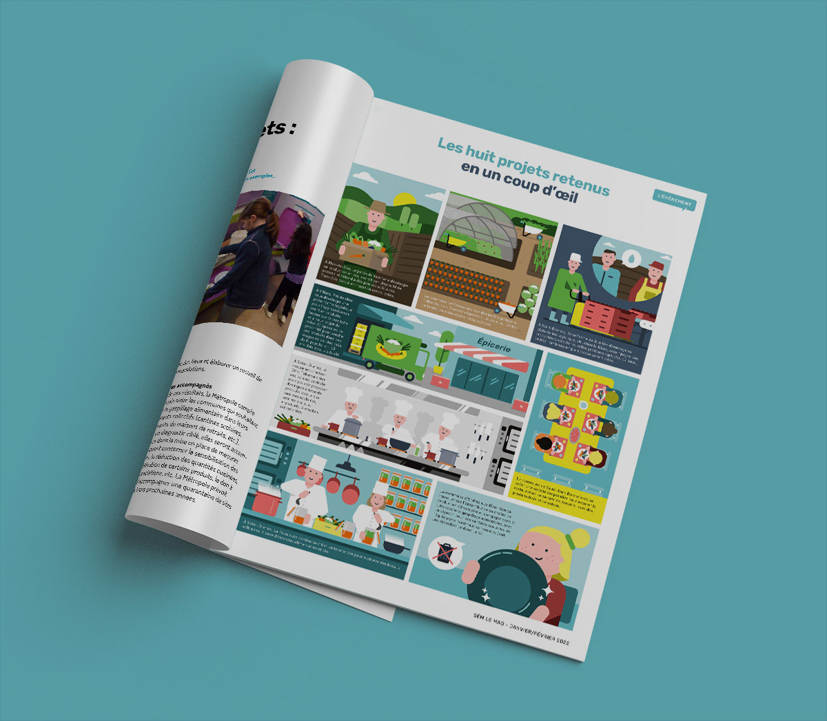 Illustration pour le magasine de Saint-Etienne métropole