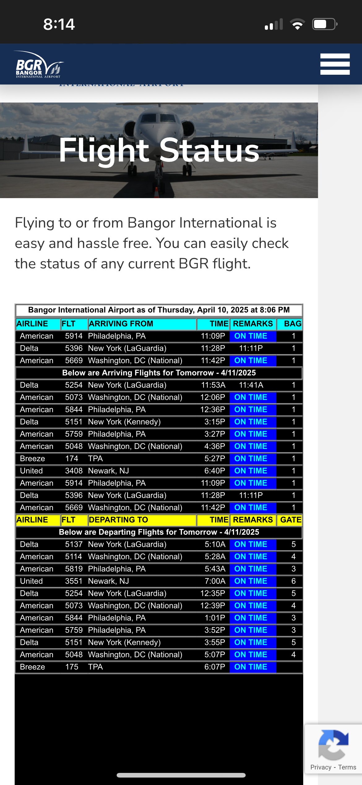 Bangor International Airport