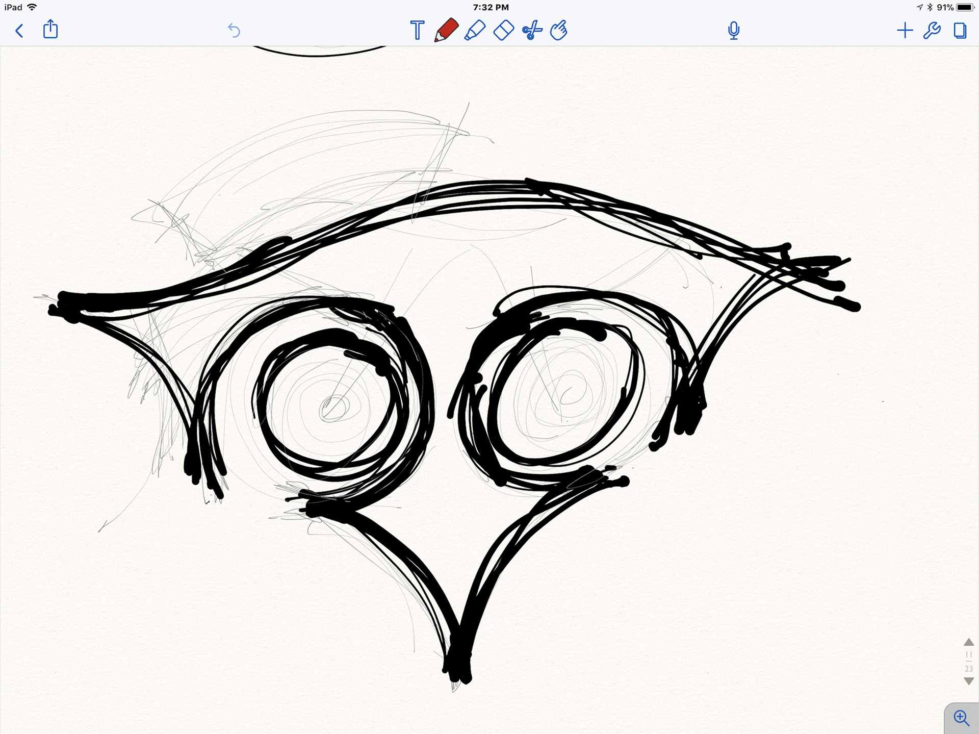 hmmm maybe this is an owl? I really don't know and it really doesn't matter