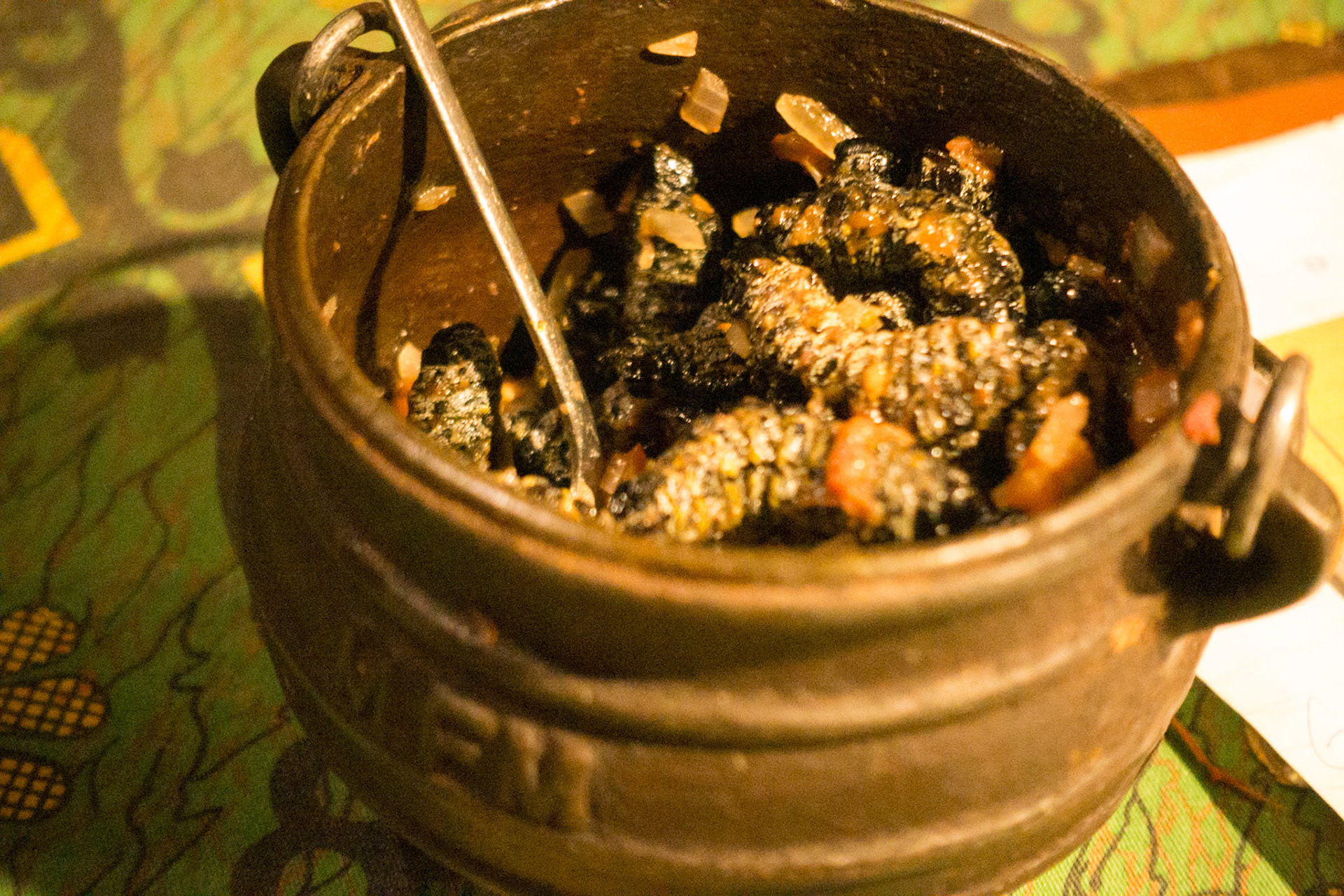 yup - I ate the worm - and it was actually fairly tasty.