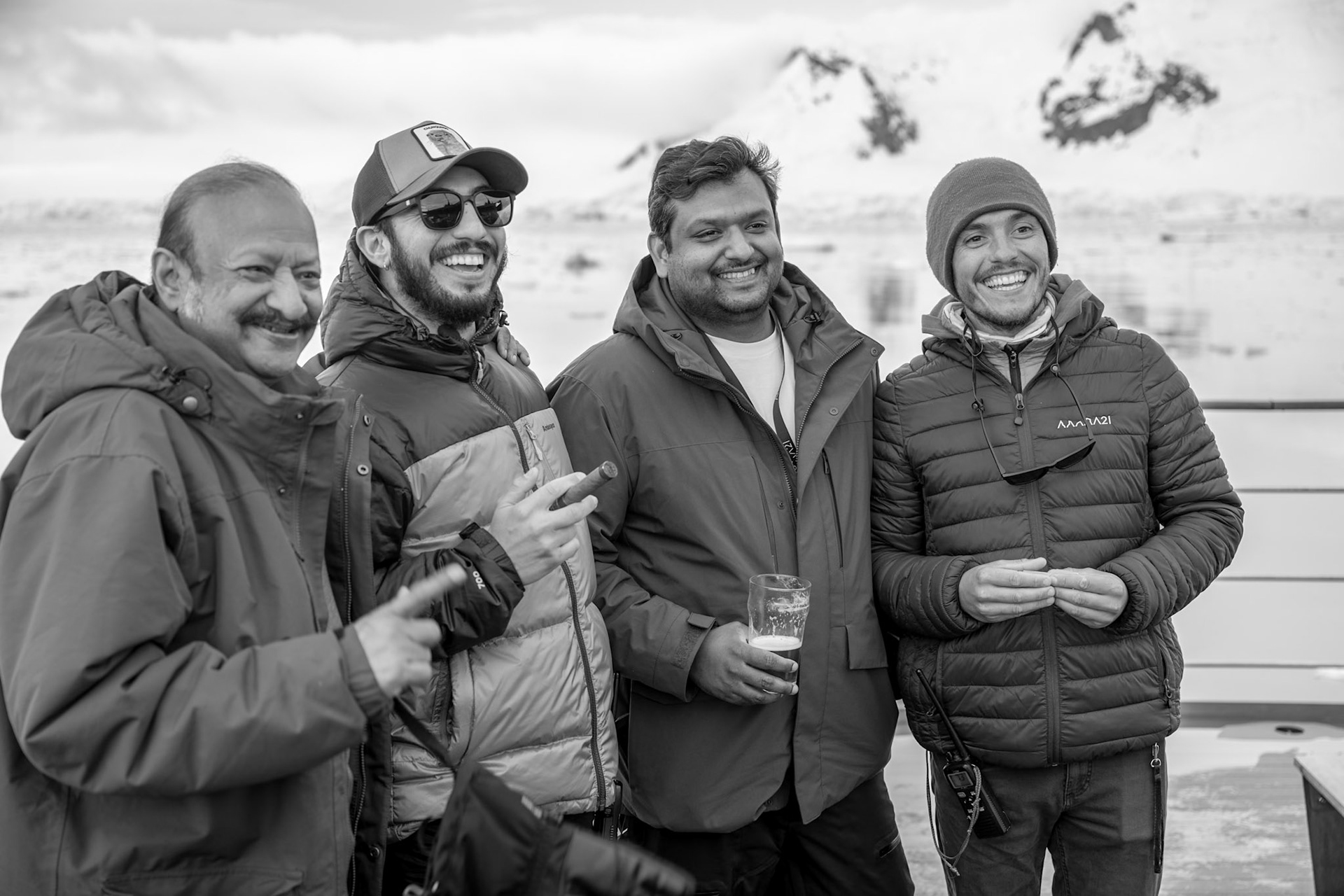 Guides and guests enjoying a candid moment