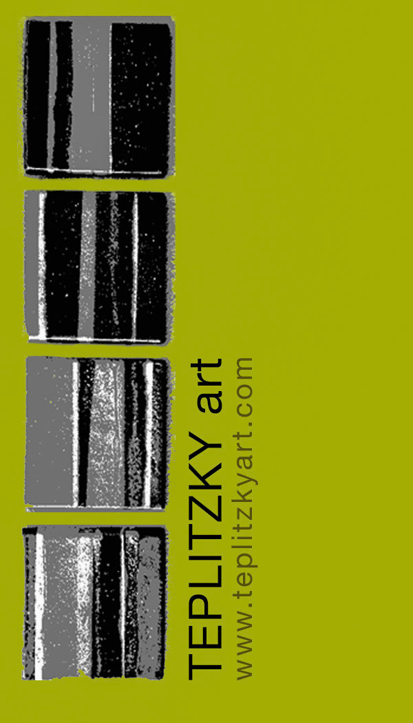 Personal business card for professional ceramic artist. Front and Back