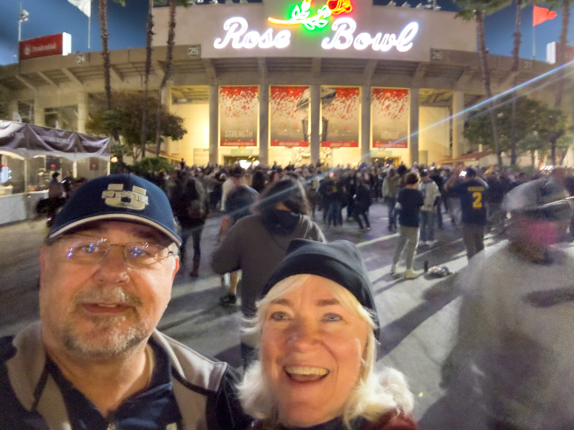 And our first trip to the Rose Bowl is in the books. Great Game and well worth the trip!