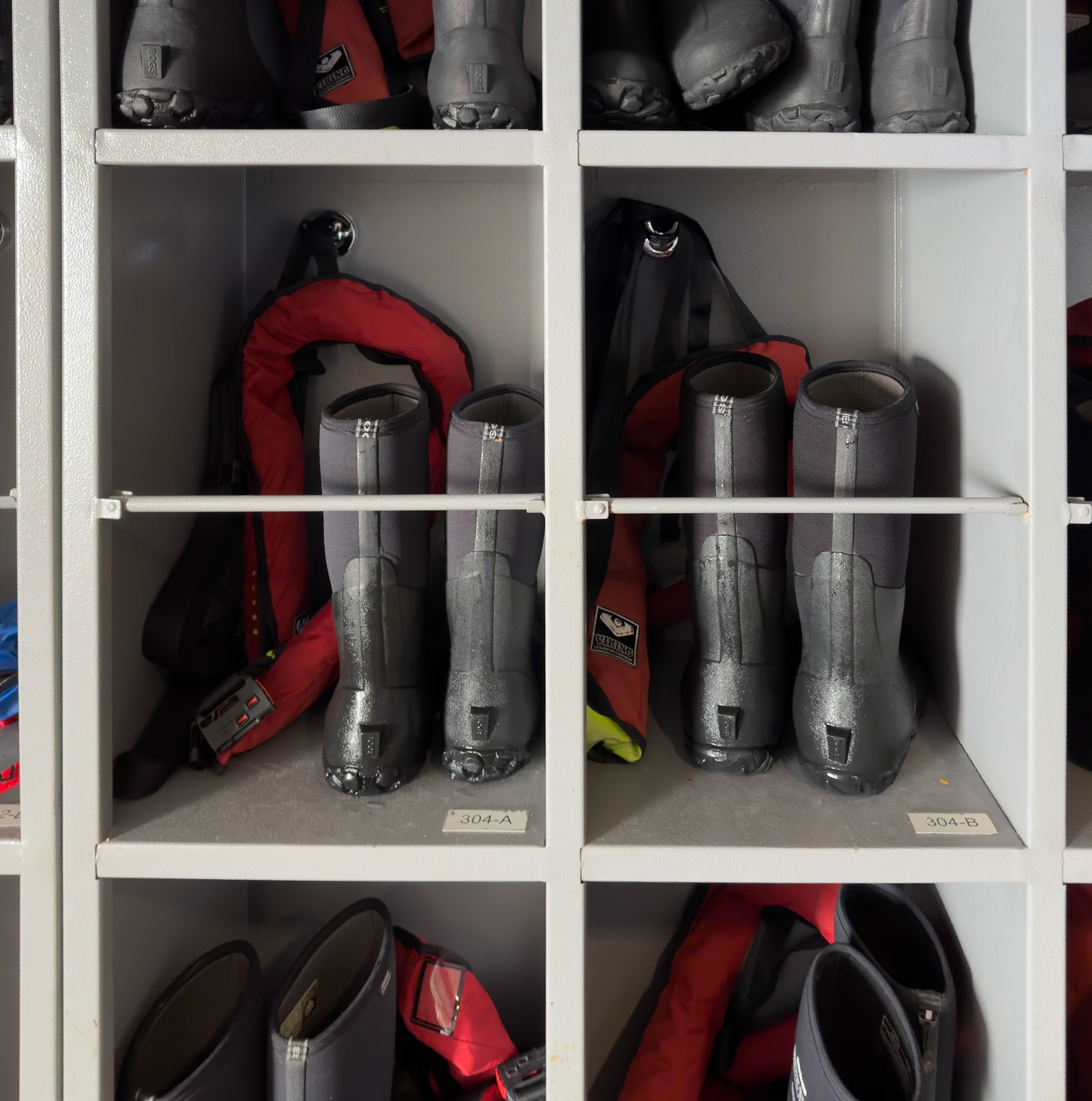 Life aboard the Magallean... change yer shoes for boots and a life vest before heading into the zodiak