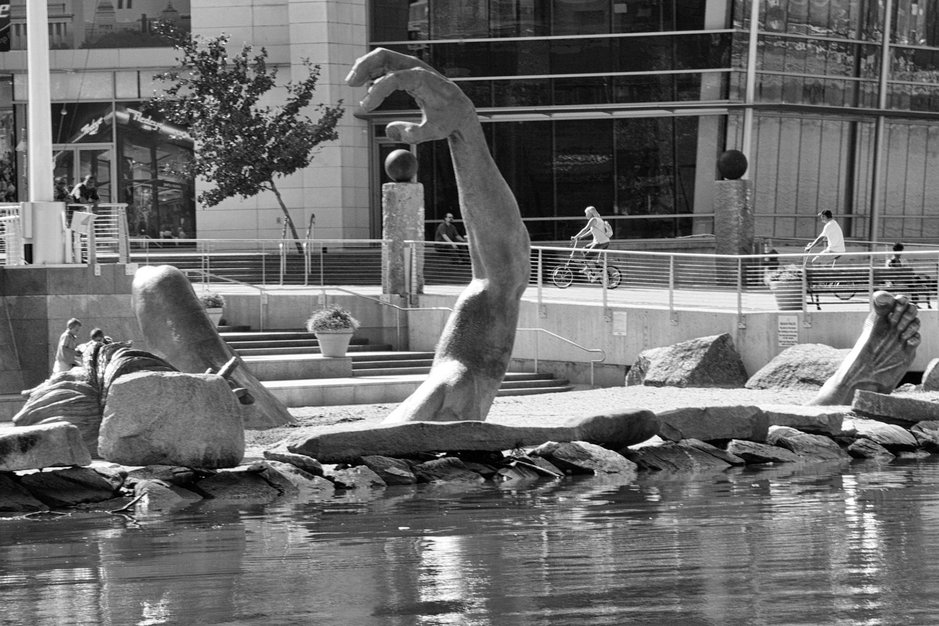 I found this scene funny. The giant hand reaching out as it had just bent the tree. Or perhaps the tree was leaning to try and get away