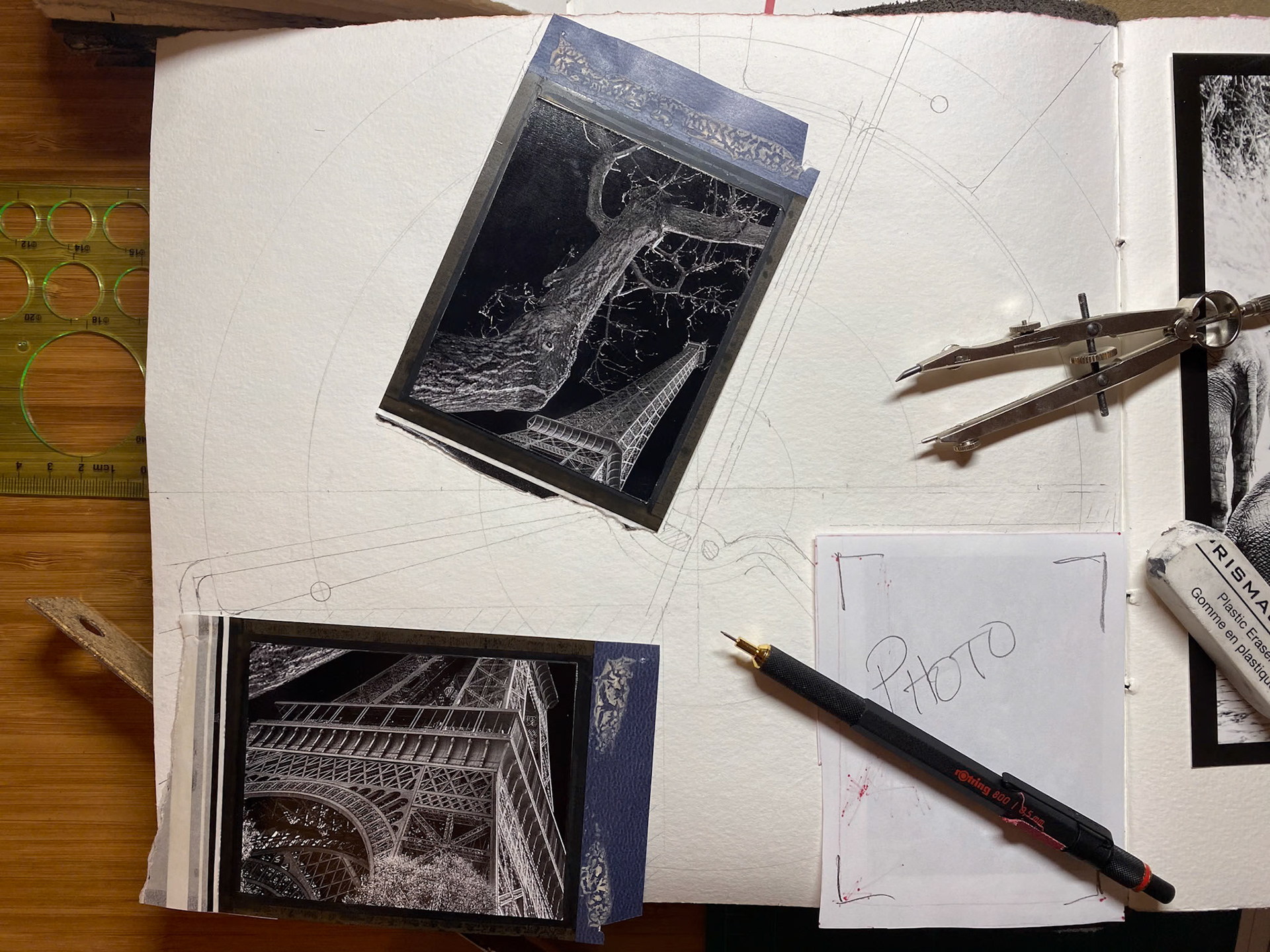 can a metro map of paris be used as a backdrop? how might the images and other graphics overlay.