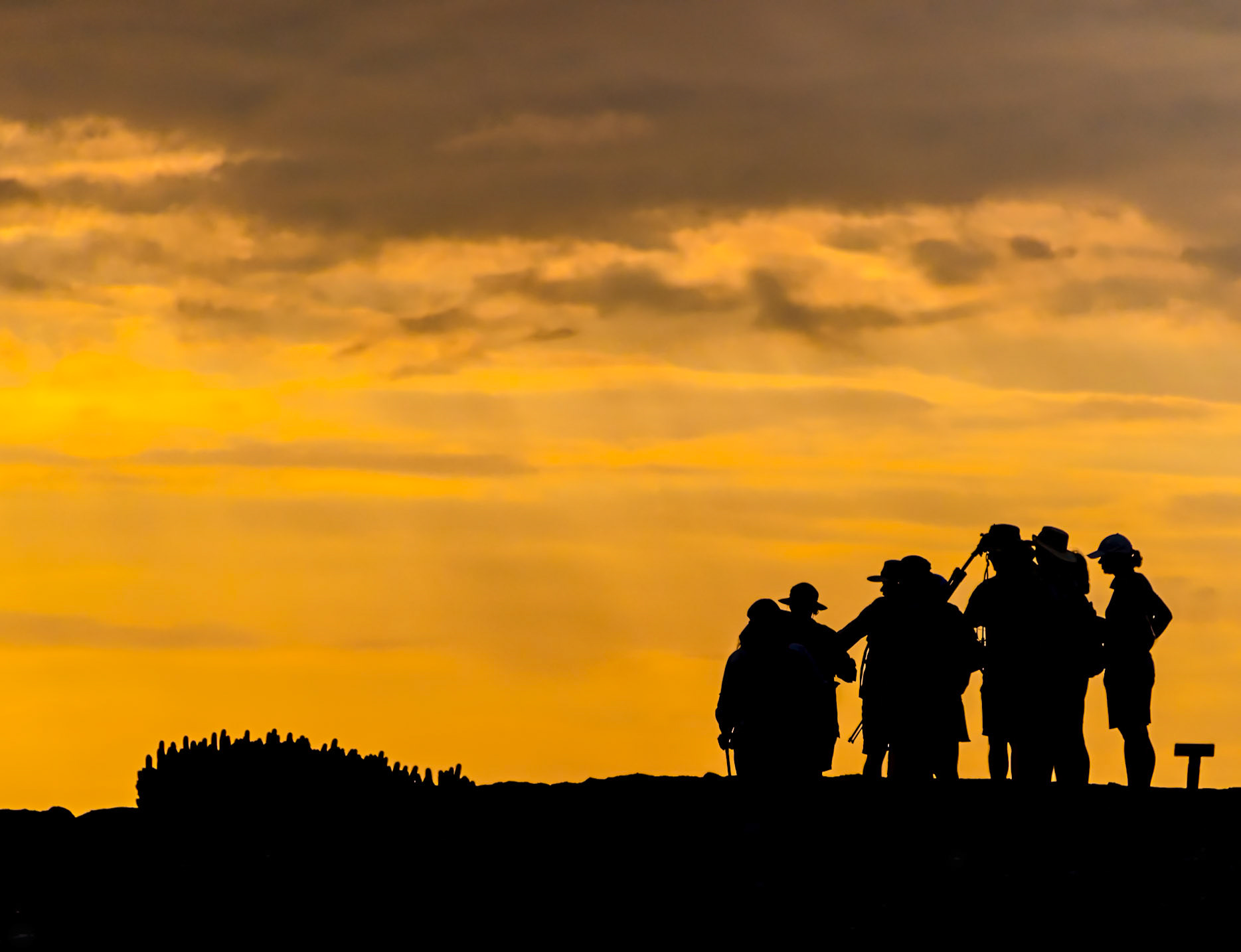 Wandering the Galapagos Islands as the sun sets is a remarkable moment.