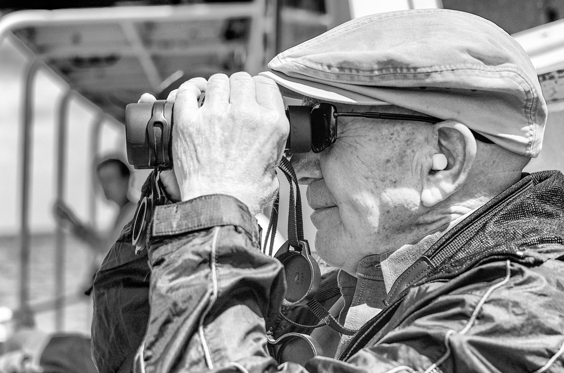 Warren checking out the sea lions around Robben Island