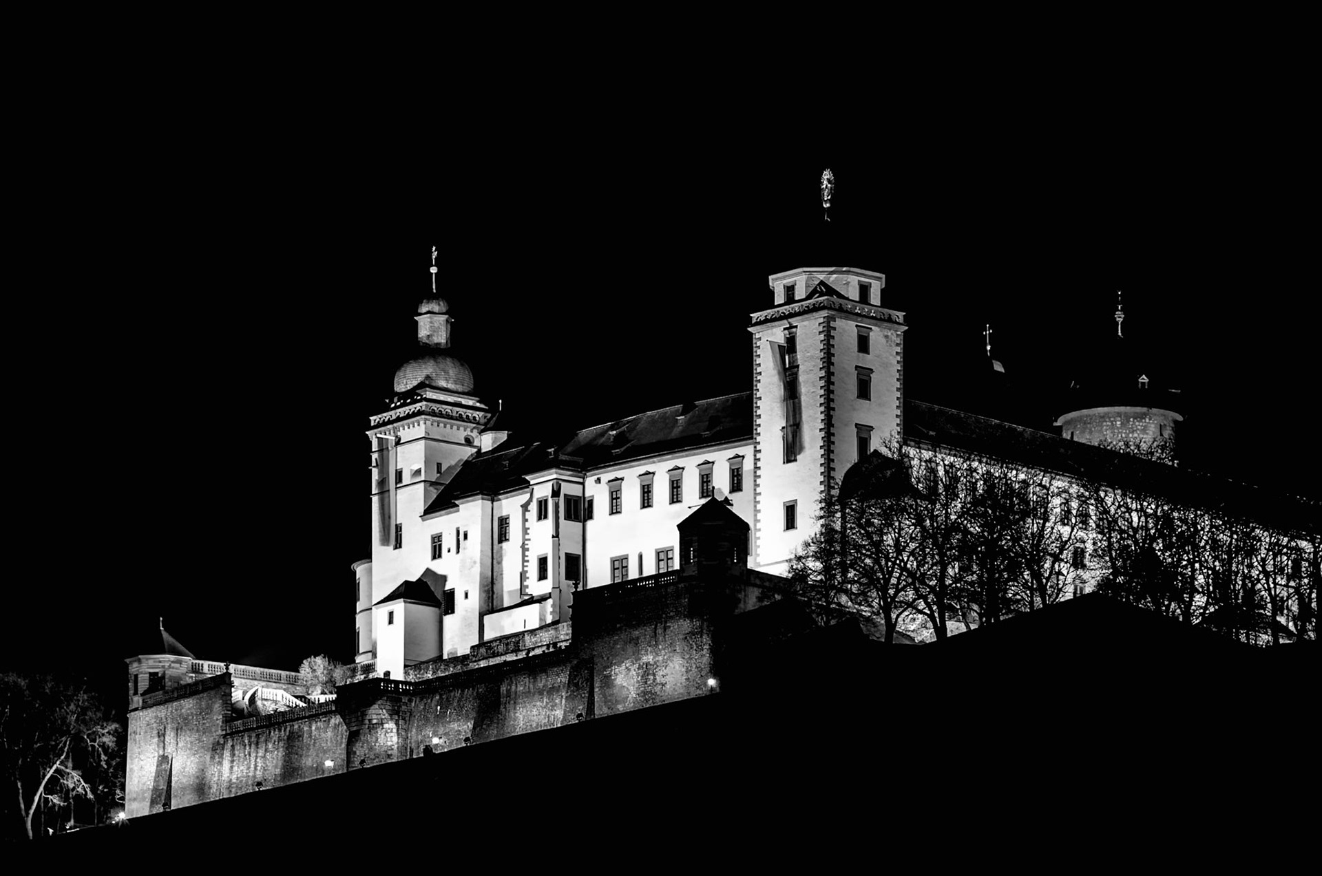 Fortress Marienberg on the Main River in Wurzburg, Germany
