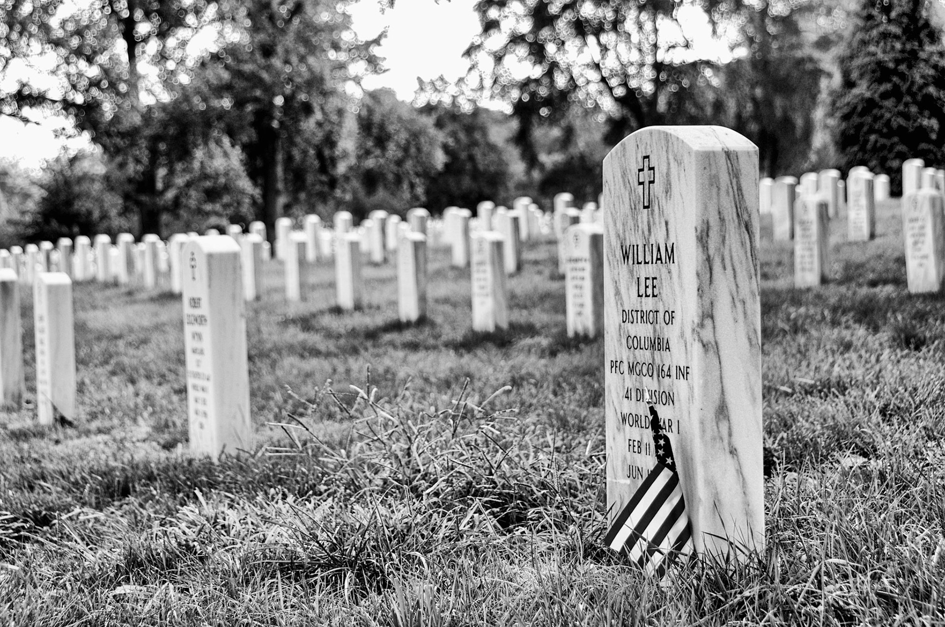 Gravesite at Arlington National Cemetery, Washington, DC.